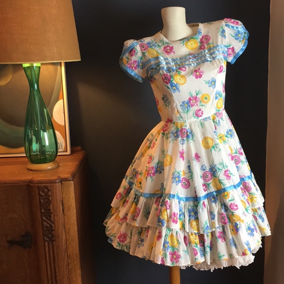 Vintage Dresses & Skirts - Vintage Square Dance Dress